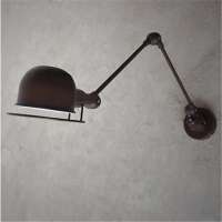 Nordic Decoration Retro Lighting Sconce Vintage Adjusted Rods Black Housing Wall Lamp Down And Up for Bedroom